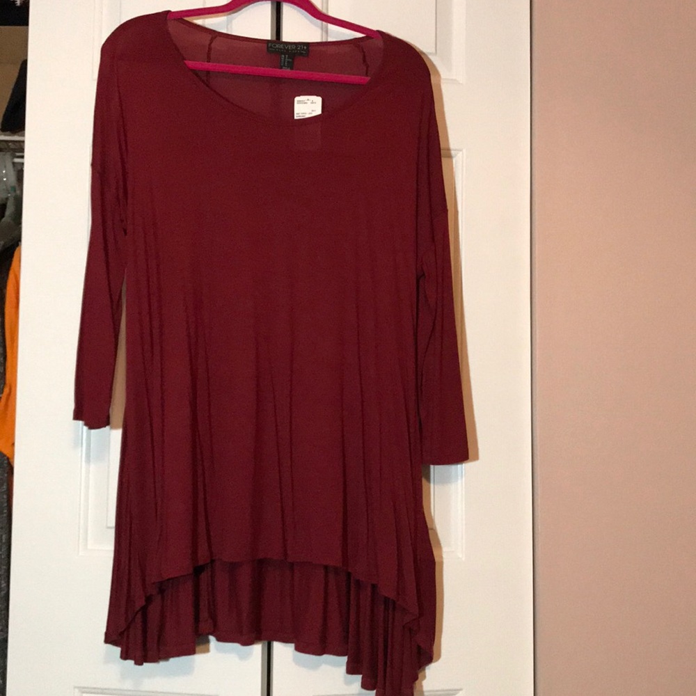 Long Sleeve Red Tee